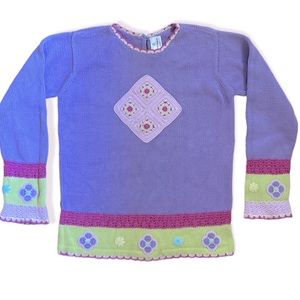 NWOT Childrens Hanna Anderson 100% Cotton Knitted Longsleeved Sweater Size 14-16